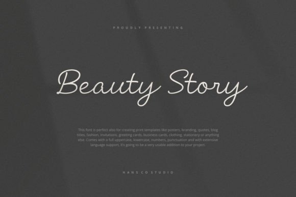 Beauty Story Font - Featured Image