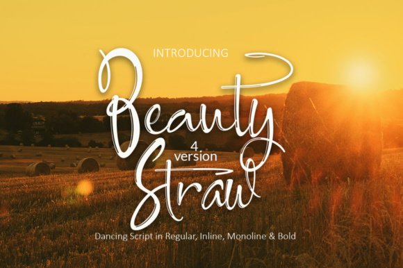 Beauty Straw Font - Featured Image