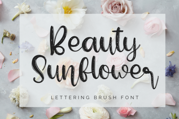 Beauty Sunflower Font - Featured Image
