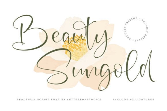 Beauty Sungold Font - Featured Image