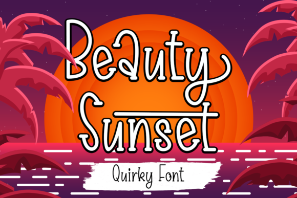 Beauty Sunset Font - Featured Image