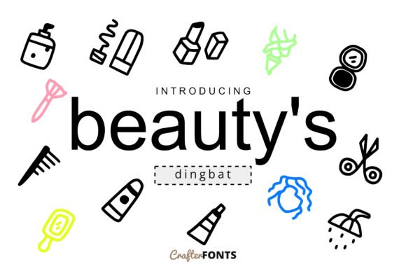 Beauty's Doodle Dingbat Font - Featured Image
