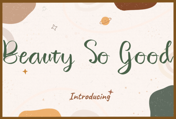 Beauty so Good Font - Featured Image