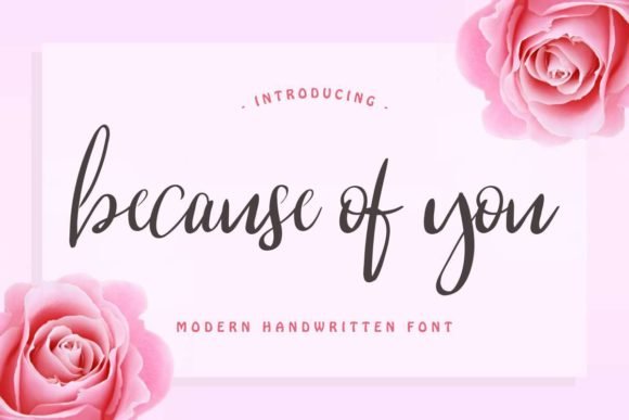 Because of You Font - Featured Image