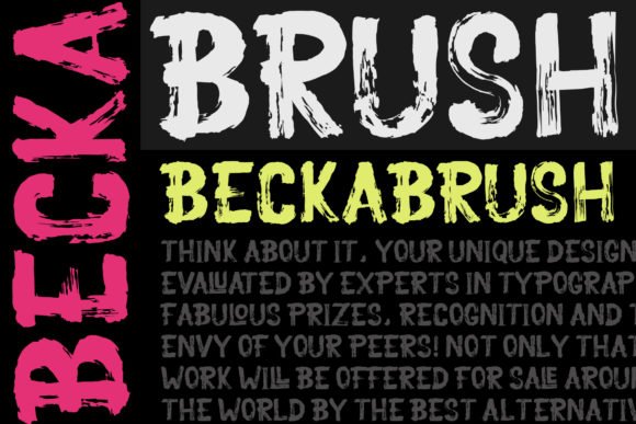 Becka Brush Font - Featured Image