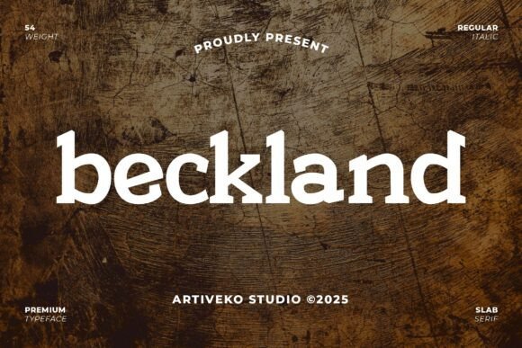 Beckland Font - Featured Image