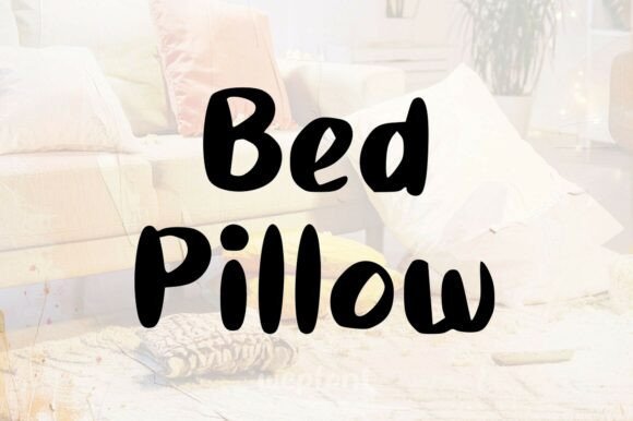 Bed Pillow Font - Featured Image