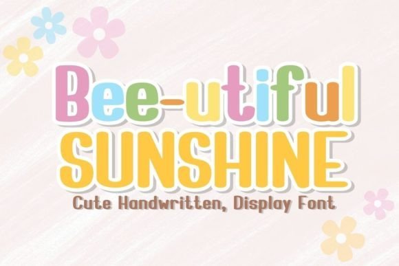 Bee-utiful Sunshine Font - Featured Image