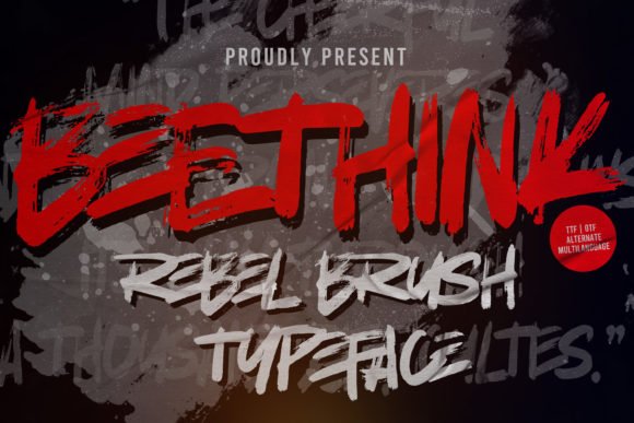 BeeThink Font - Featured Image
