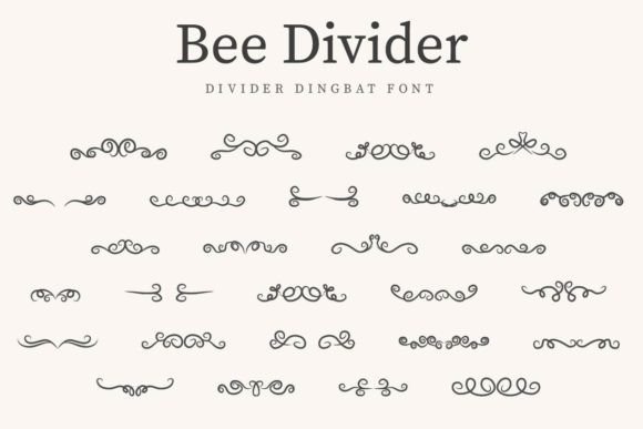 Bee Divider Font - Featured Image