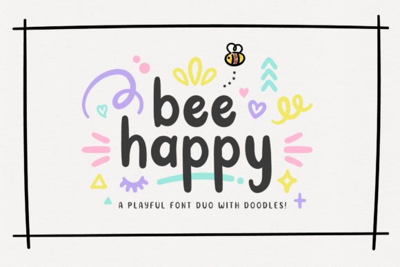 Bee Happy Duo Font - Featured Image