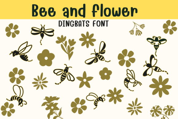 Bee and Flower Font - Featured Image