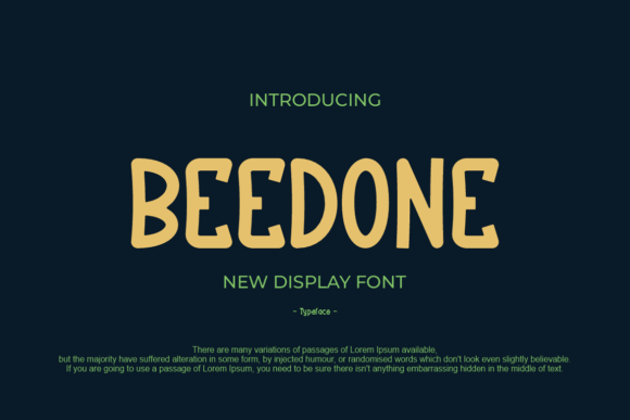 Beedone Font - Featured Image