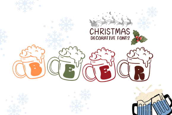 Beer Christmas Font - Featured Image