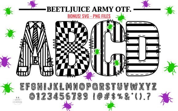 Beetljuice Army Bundle Font - Featured Image