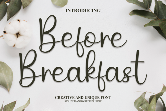 Before Breakfast Font - Featured Image