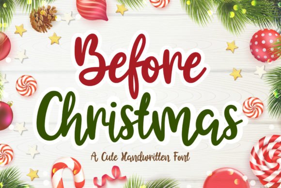 Before Christmas Font - Featured Image