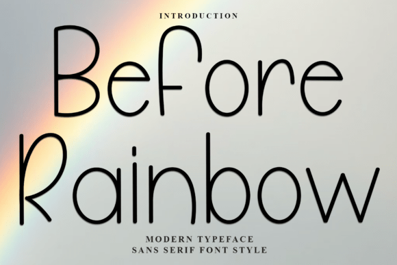 Before Rainbow Font - Featured Image