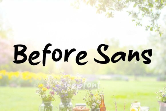 Before Sans Font - Featured Image