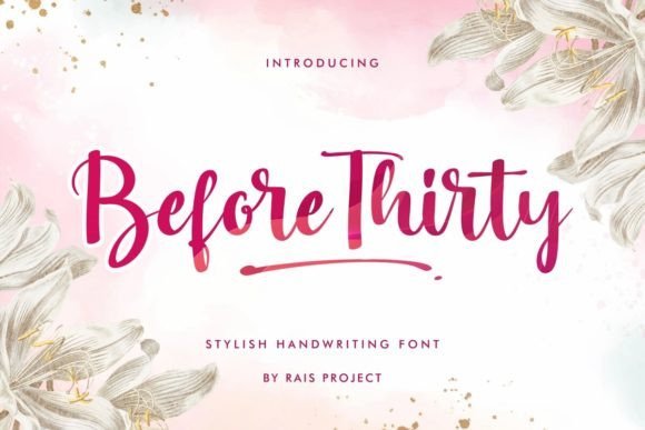 Before Thirty Font - Featured Image