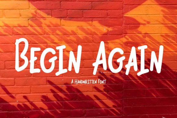 Begin Again Font - Featured Image