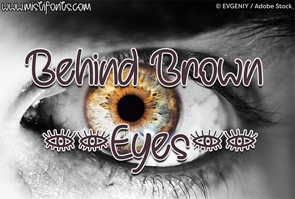 Behind Brown Eyes Font - Featured Image