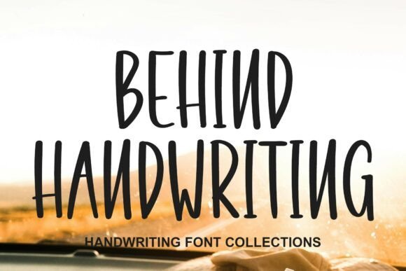 Behind Handwriting Font - Featured Image