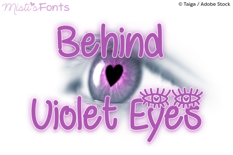 Behind Violet Eyes Font - Featured Image