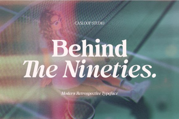 Behind the Nineties Font - Featured Image