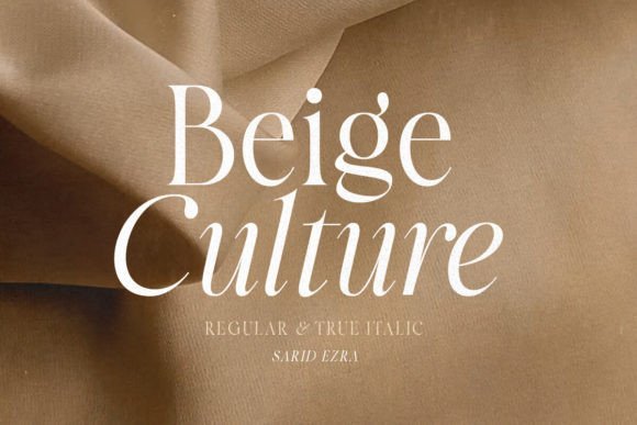 Beige Culture Font - Featured Image