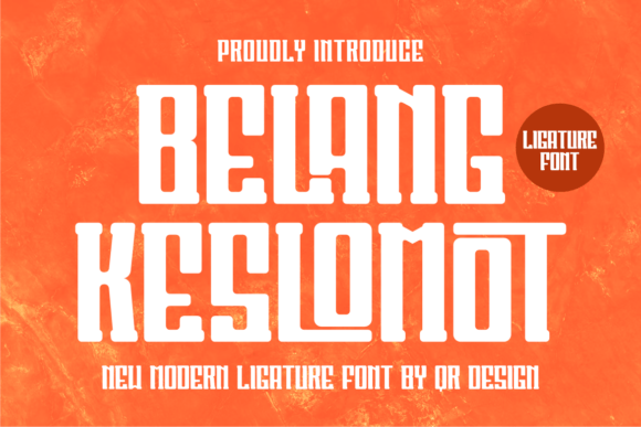 Belang Keslomot Font - Featured Image