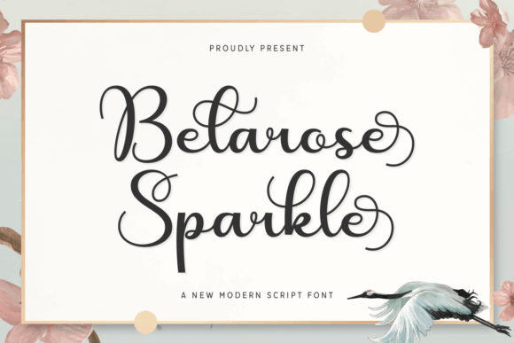 Belarose Sparkle Font - Featured Image