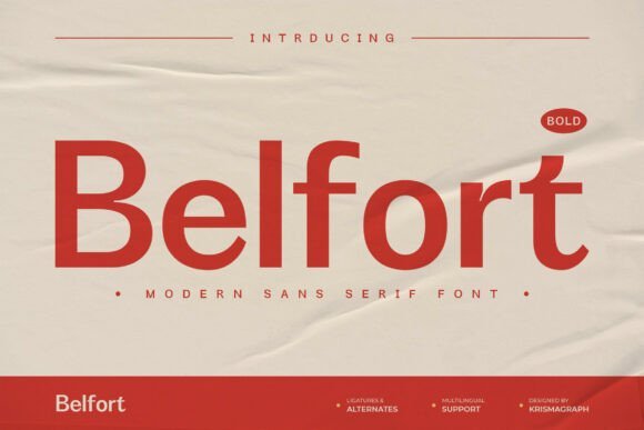 Belfort Bold Font - Featured Image