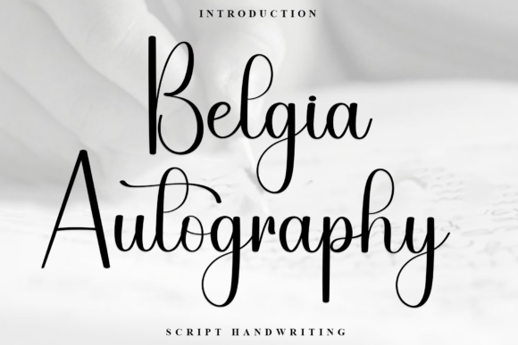 Belgia Autography Font - Featured Image