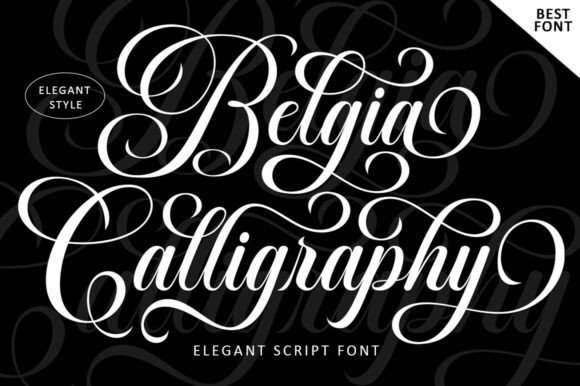 Belgia Calligraphy Font - Featured Image