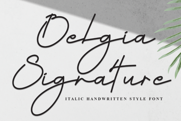 Belgia Signature Font - Featured Image