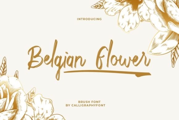Belgian Flower Font - Featured Image