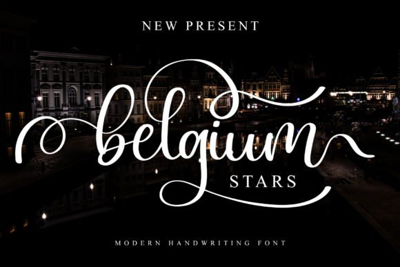 Belgium Stars Font - Featured Image