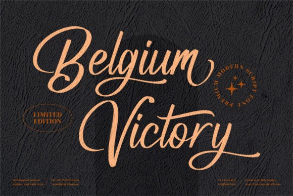 Belgium Victory Font - Featured Image