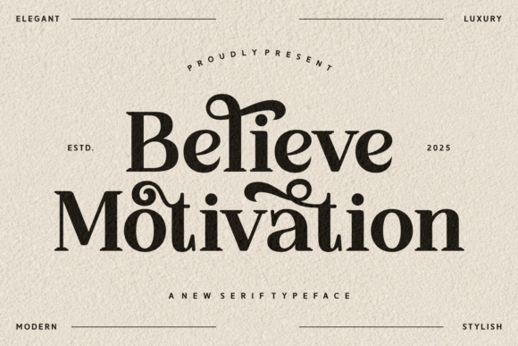Believe Motivation Font - Featured Image