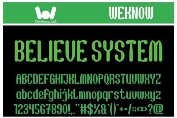 Believe System Font - Featured Image
