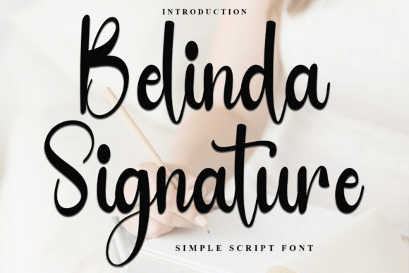 Belinda Signature Font - Featured Image