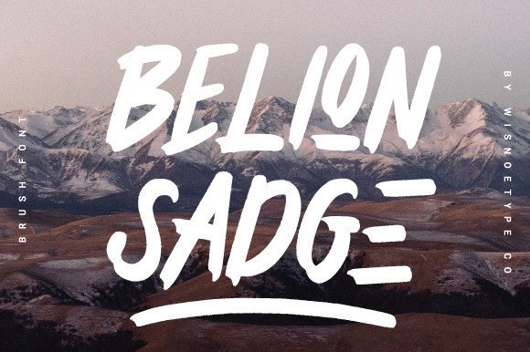 Belion Sadge Font - Featured Image