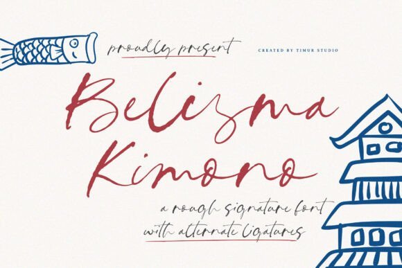 Belisma Kimono Font - Featured Image