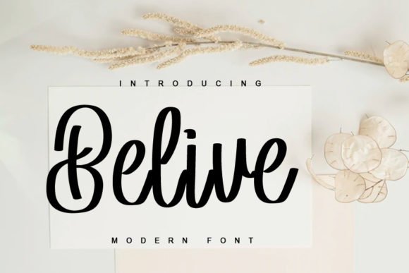 Belive Font - Featured Image