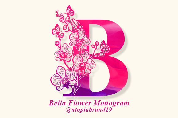 Bella Flower Monogram Font - Featured Image