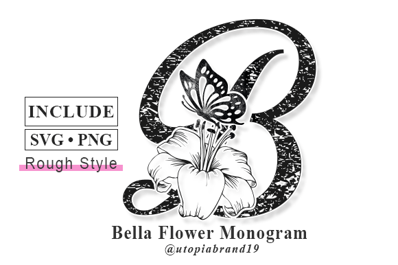 Bella Flower Monogram Font - Featured Image