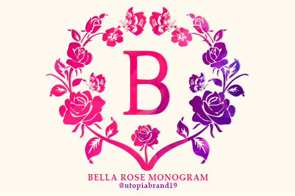 Bella Rose Monogram Font - Featured Image