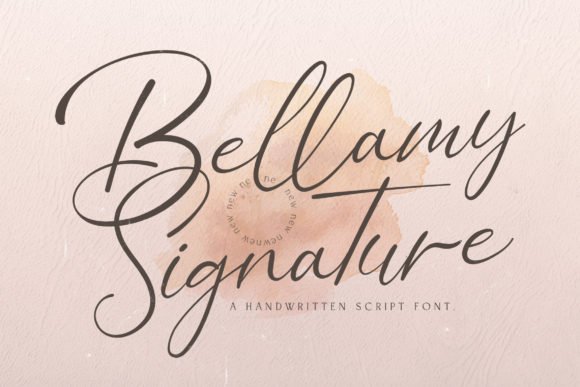 Bellamy Signature Font - Featured Image