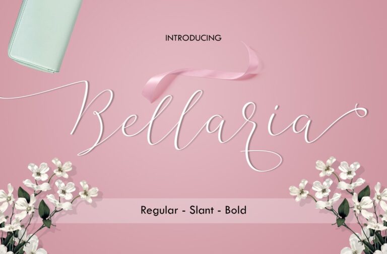 Bellaria Script Font - Featured Image
